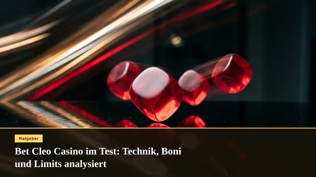 Bet Cleo Casino im Test: Technik, Boni und Limits analysiert