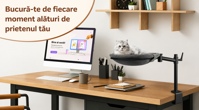 Pat suspendat pentru pisici NextWave - imagine 2