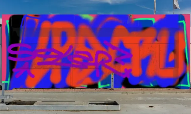Graffiti artwork by SOLAR