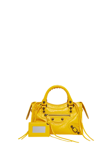 yellow Balenciaga bag