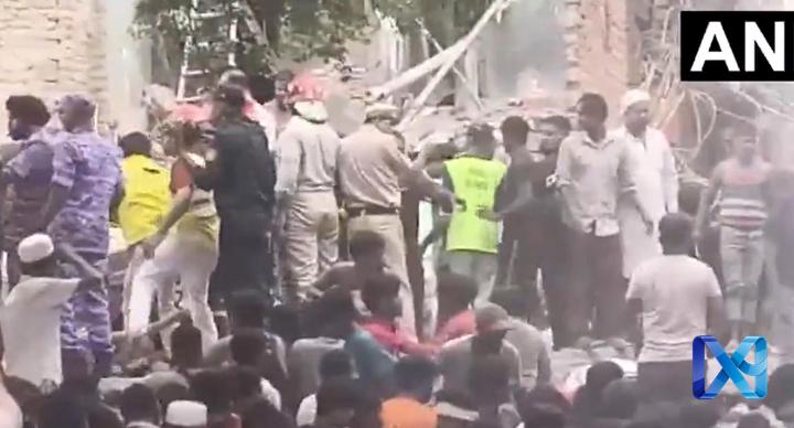 Delhi's Seemapuri Building Collapse: Firefighters Rush In, Residents Feared Trapped