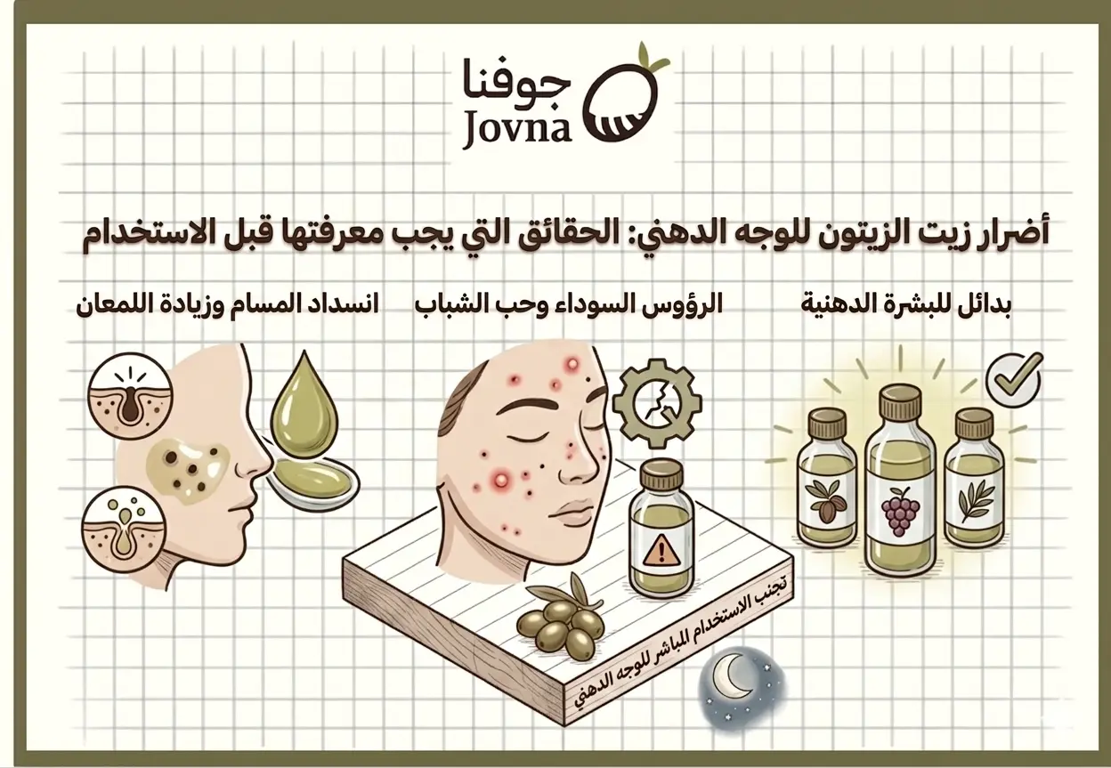 أضرار زيت الزيتون للوجه الدهني