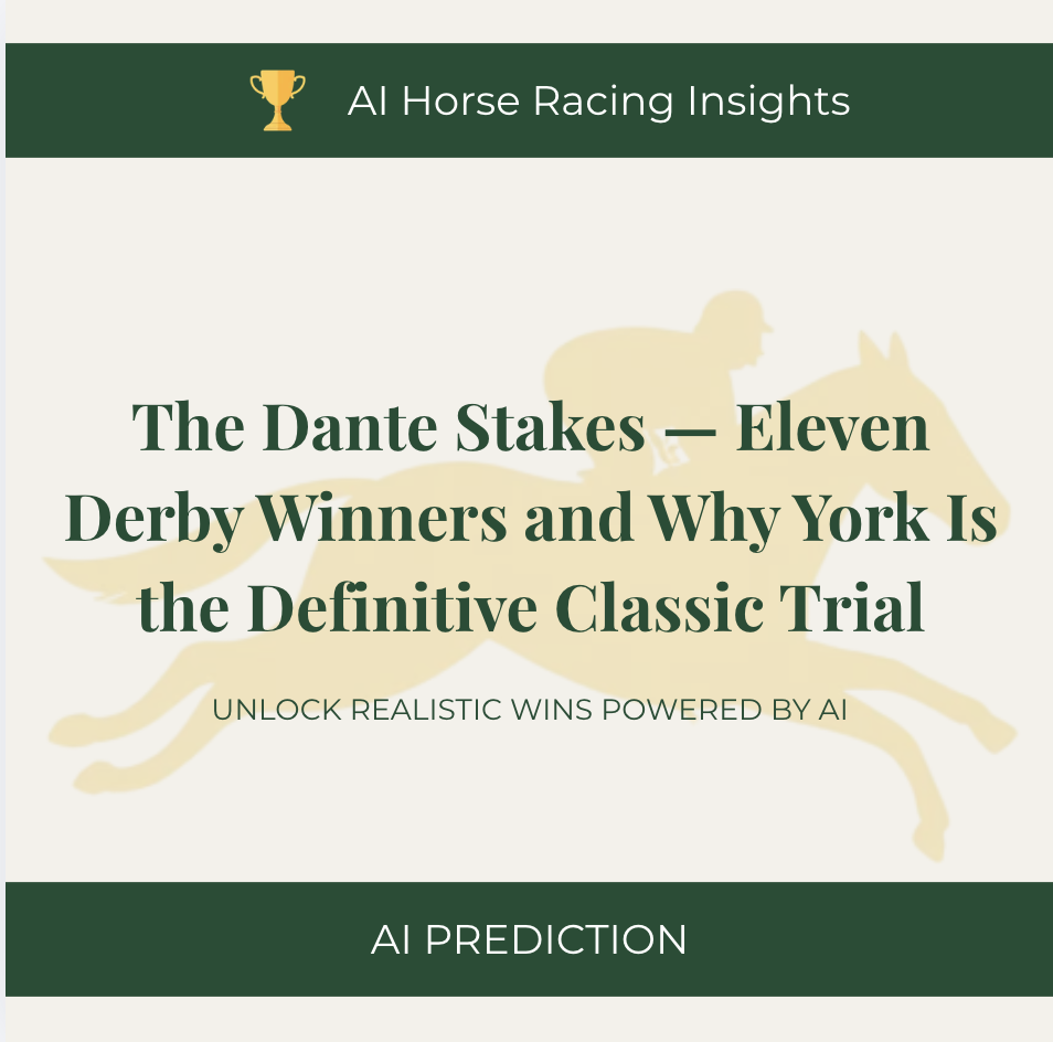 The Dante Stakes — Eleven Derby Winners and Why York Is the Definitive Classic Trial