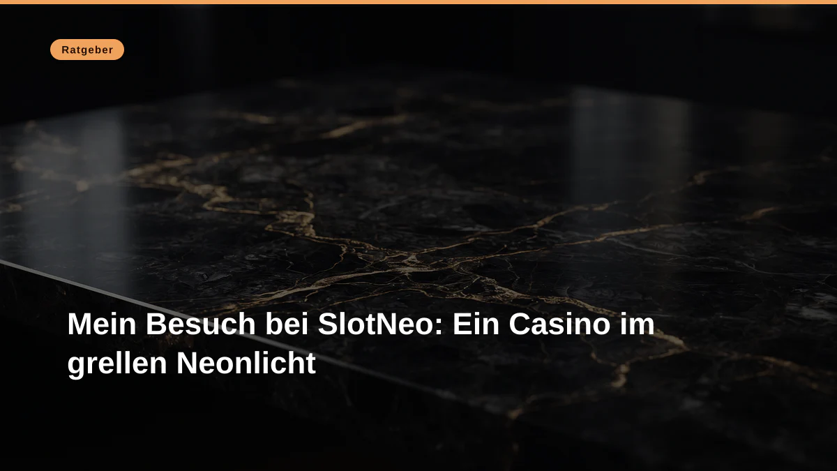 Mein Besuch bei SlotNeo: Ein Casino im grellen Neonlicht