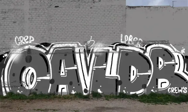 Graffiti artwork by LPBER