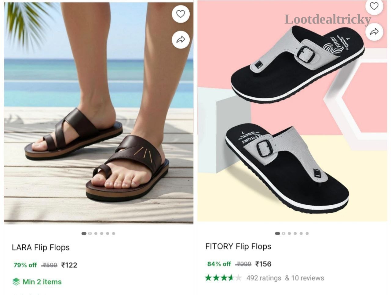 Mens Flip Flops – Just ₹122 | Loot Lo