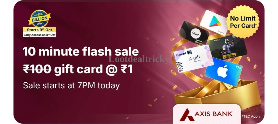 Flipkart Get Rs – Just ₹100 | Best Price Drop Today