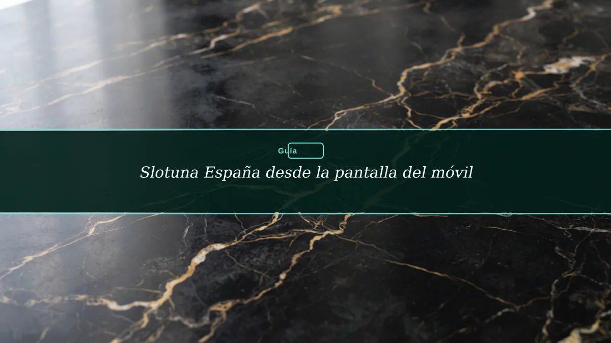 Slotuna España desde la pantalla del móvil