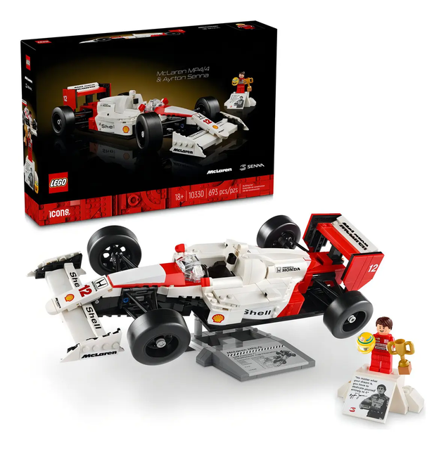 LEGO Icons McLaren MP4/4 e Ayrton Senna #10330 | 693 peças