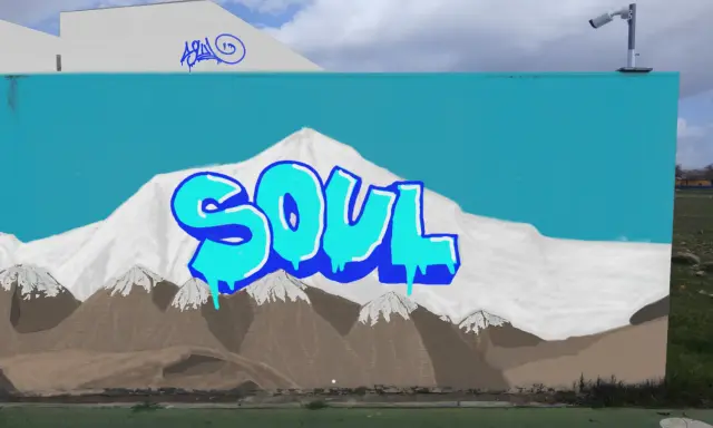 Graffiti artwork by Village