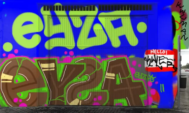 Graffiti artwork by eyza