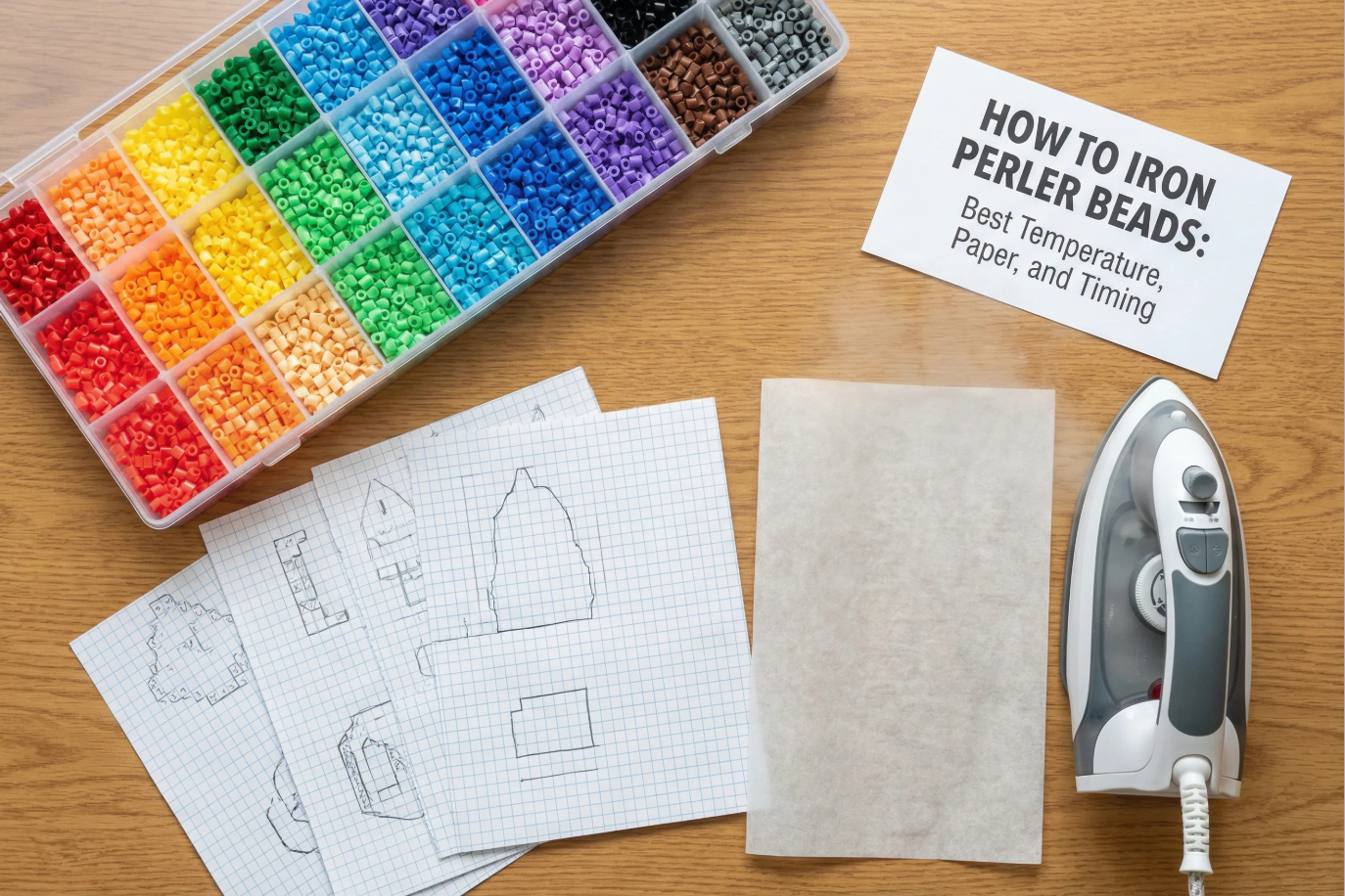 Ironing perler beads