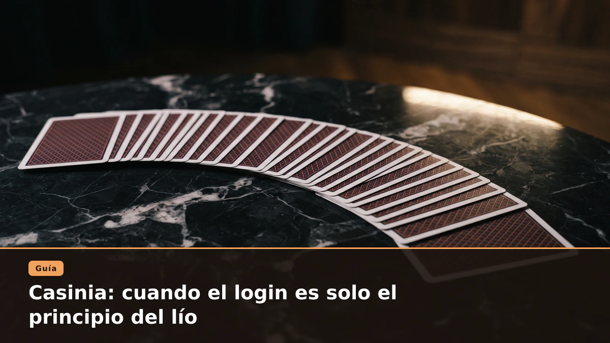Casinia: cuando el login es solo el principio del lío