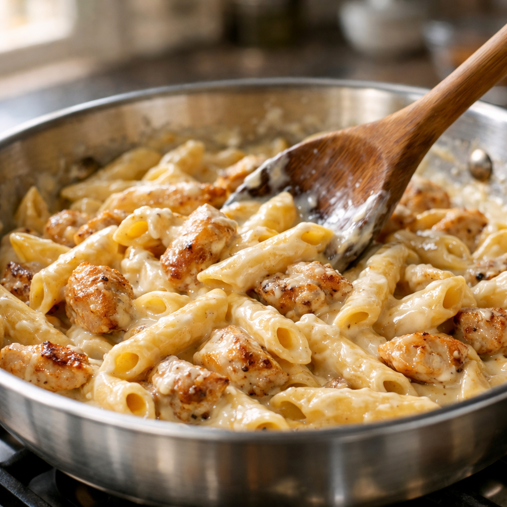 easy creamy chicken pasta ingredients