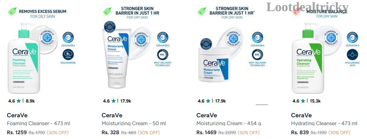 Cerave At 30 – Just 30% OFF | Loot Ka Maal