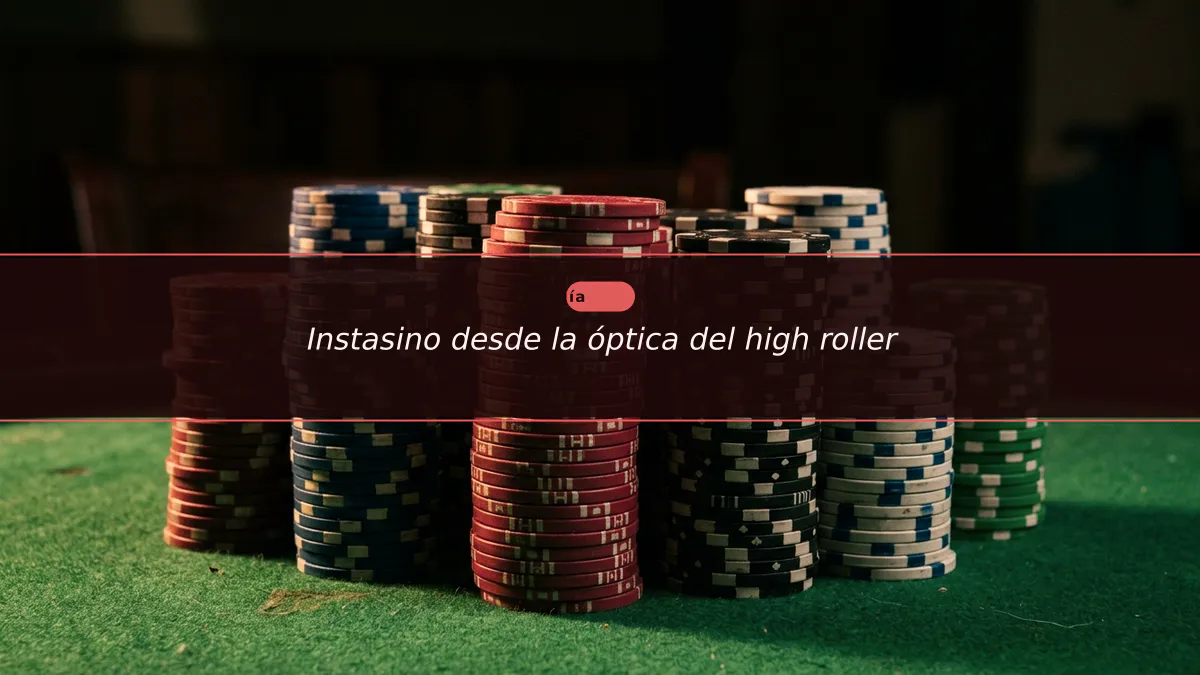 Instasino desde la óptica del high roller