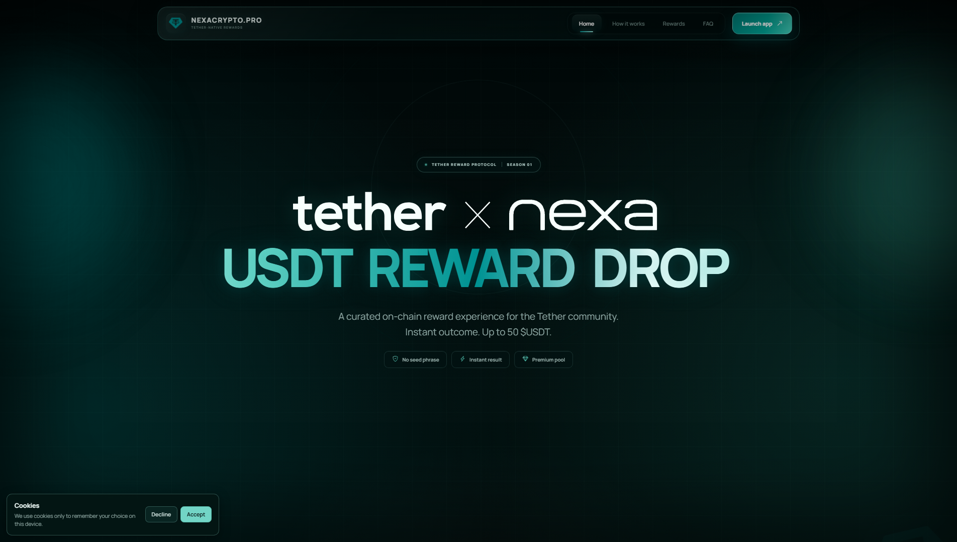 Screenshot of nexacrypto.pro