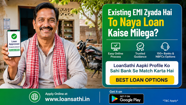 Existing EMI Zyada Hai To Naya Loan Kaise Milega? FOIR Balance, Debt Consolidation & Approval Guide | Loansathi.in
