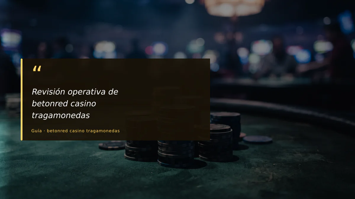 Revisión operativa de betonred casino tragamonedas