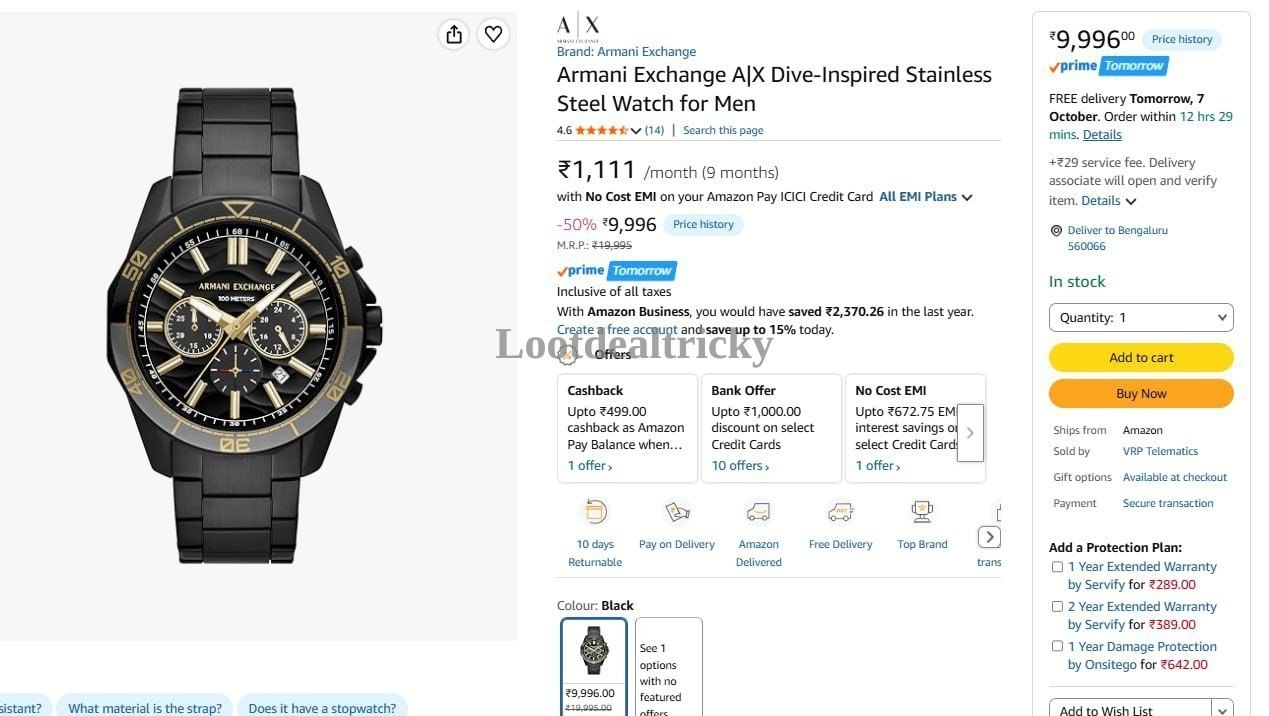 Armaniexchange Ldtstainless Steel | Loot Deal Armaniexchange Ldtstainless Steel | Loot Deal