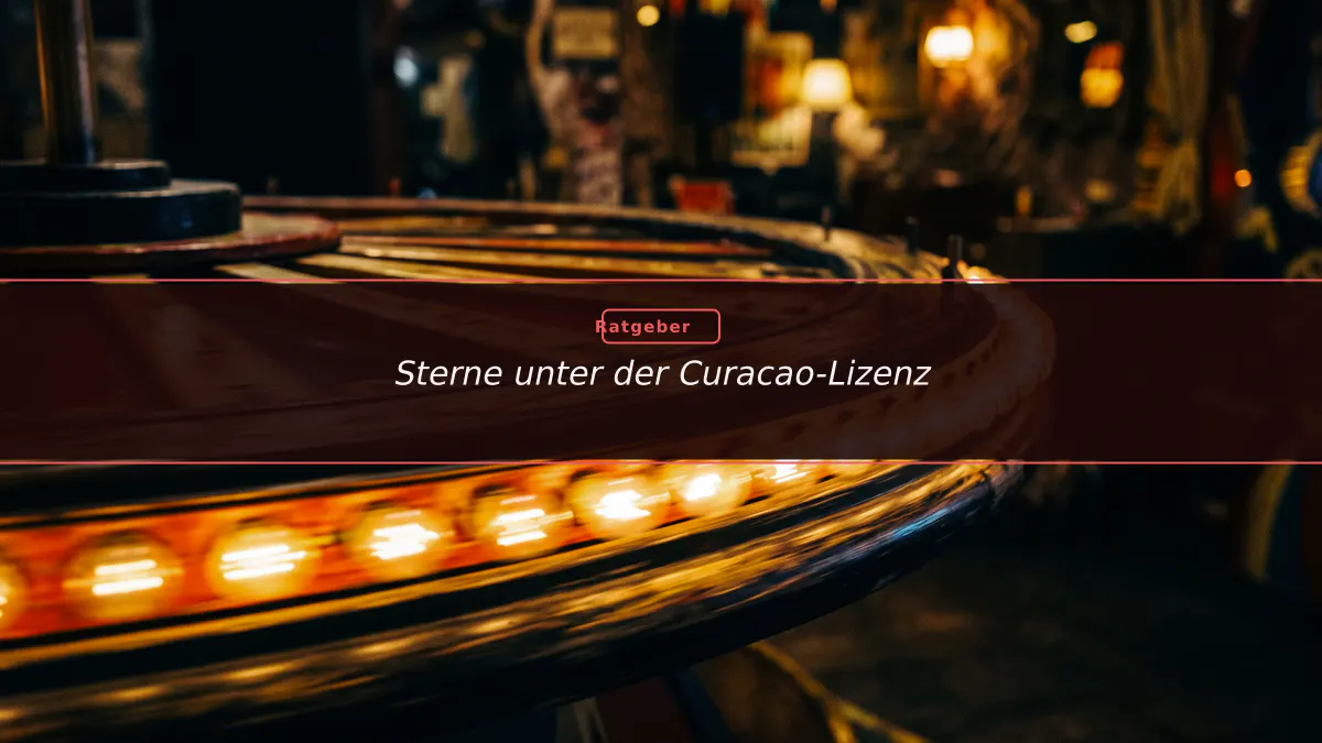 Sterne unter der Curacao-Lizenz