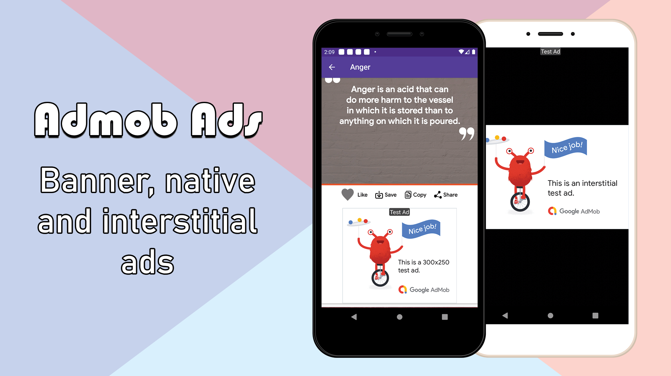 Offline positive quotes - Full Android Application with GDPR and Admob