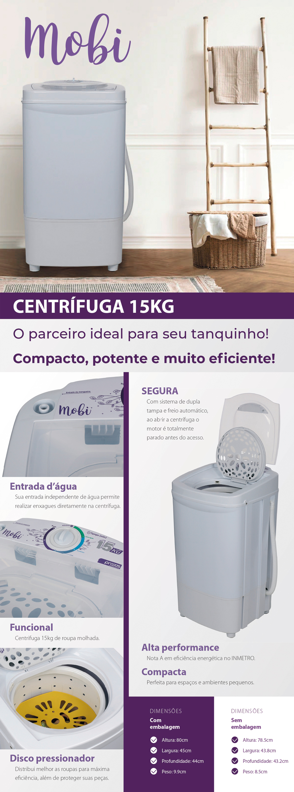 Lava Roupas 4kg Mobi Praxis