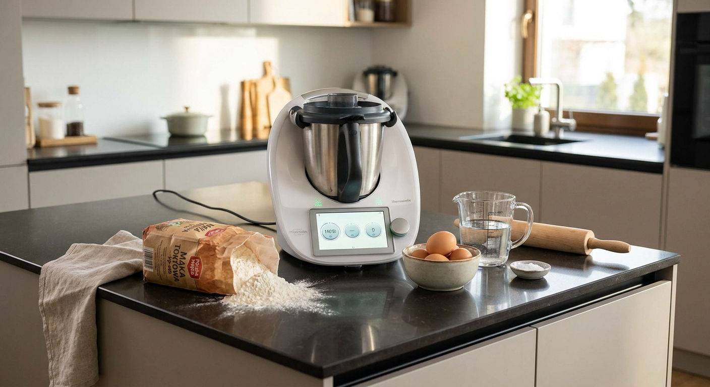 Thermomix skladniki ciasto pierogowe.