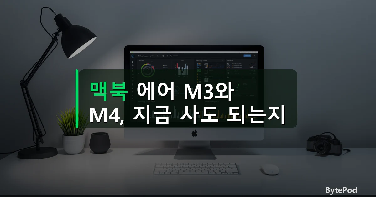 맥북 에어 M3와 M4, 지금 사도 되는지