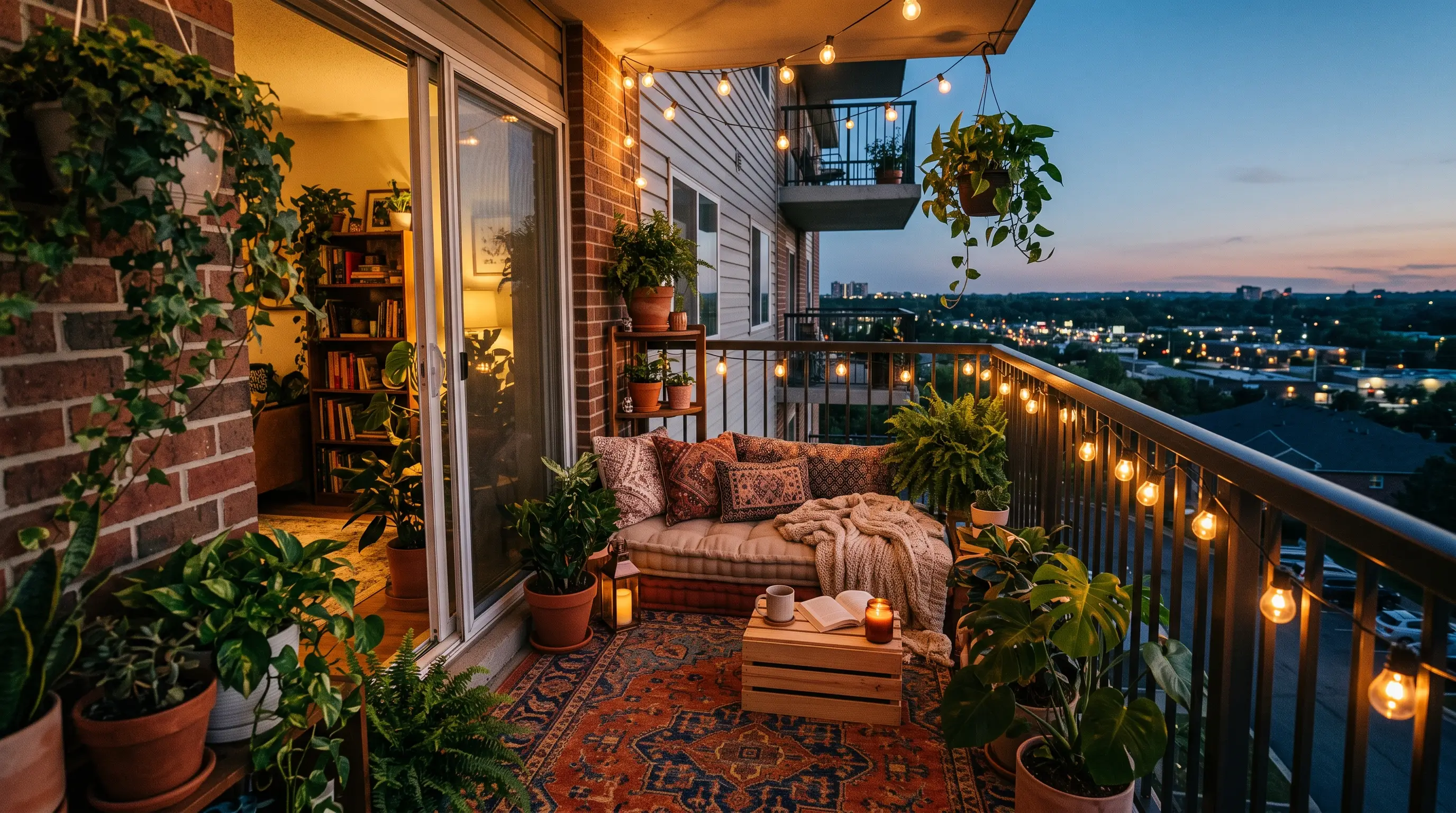 Tiny Apartment Balcony Cozy Oasis