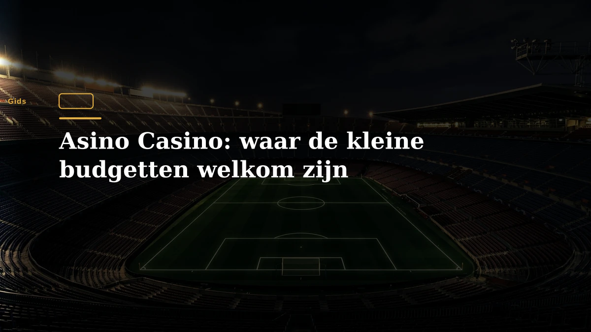 Asino Casino: waar de kleine budgetten welkom zijn