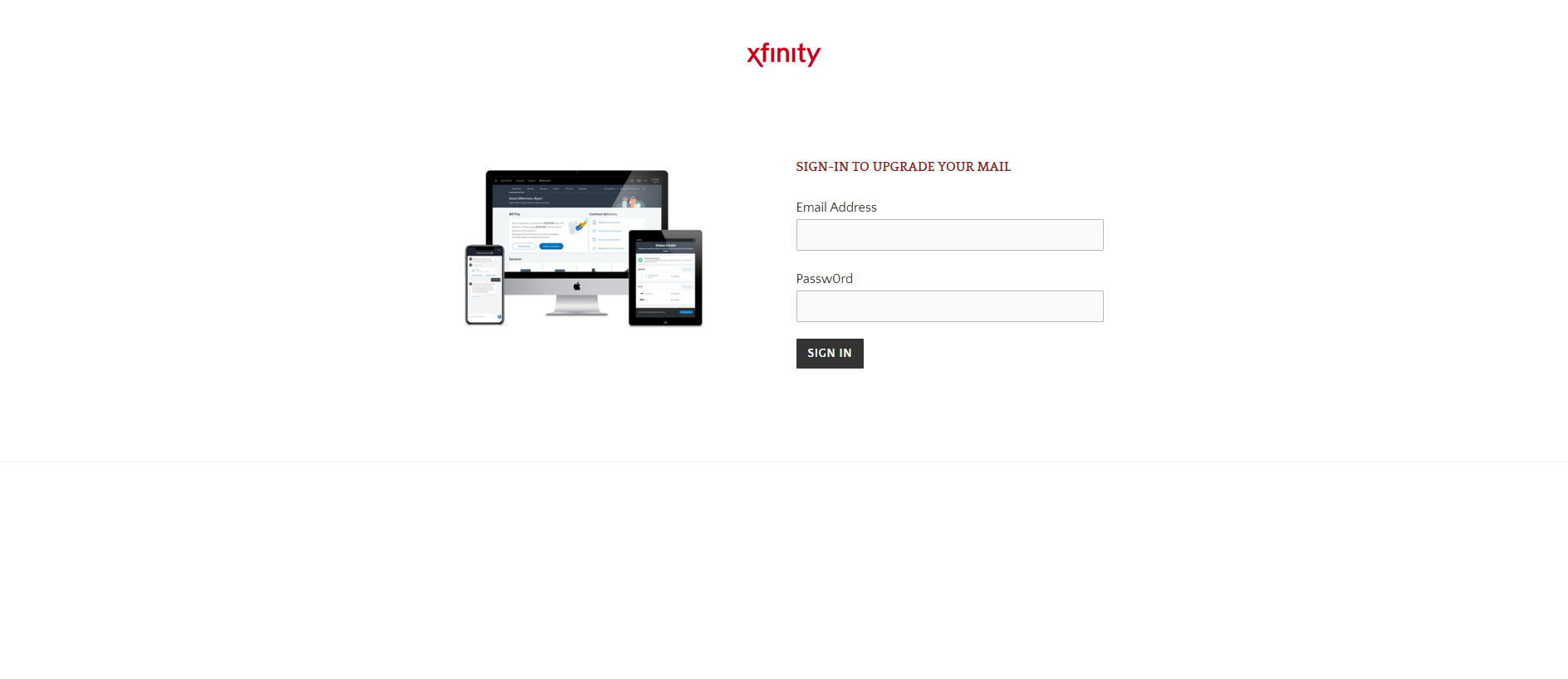 Stored capture of xfiniityupdates.weebly.com