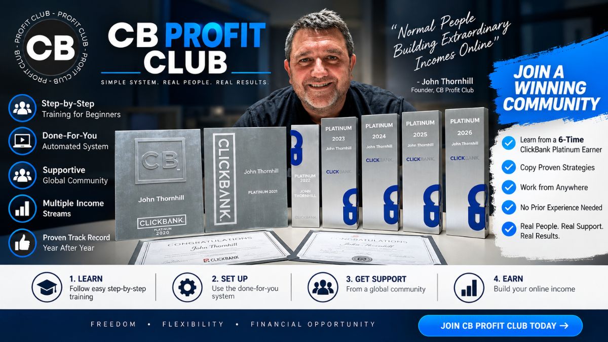 ClickBank Profit Club Review Special Join Link Setup ClickBank Profit Club Review - Special Affiliate Link Interface