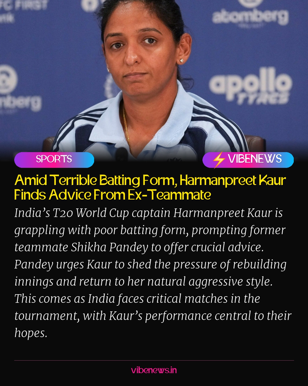 Amid Terrible Batting Form, Harmanpreet Kaur Finds Advice From Ex-Teammate