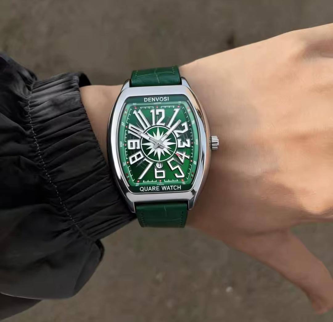 DENVOSI Silver Green watch