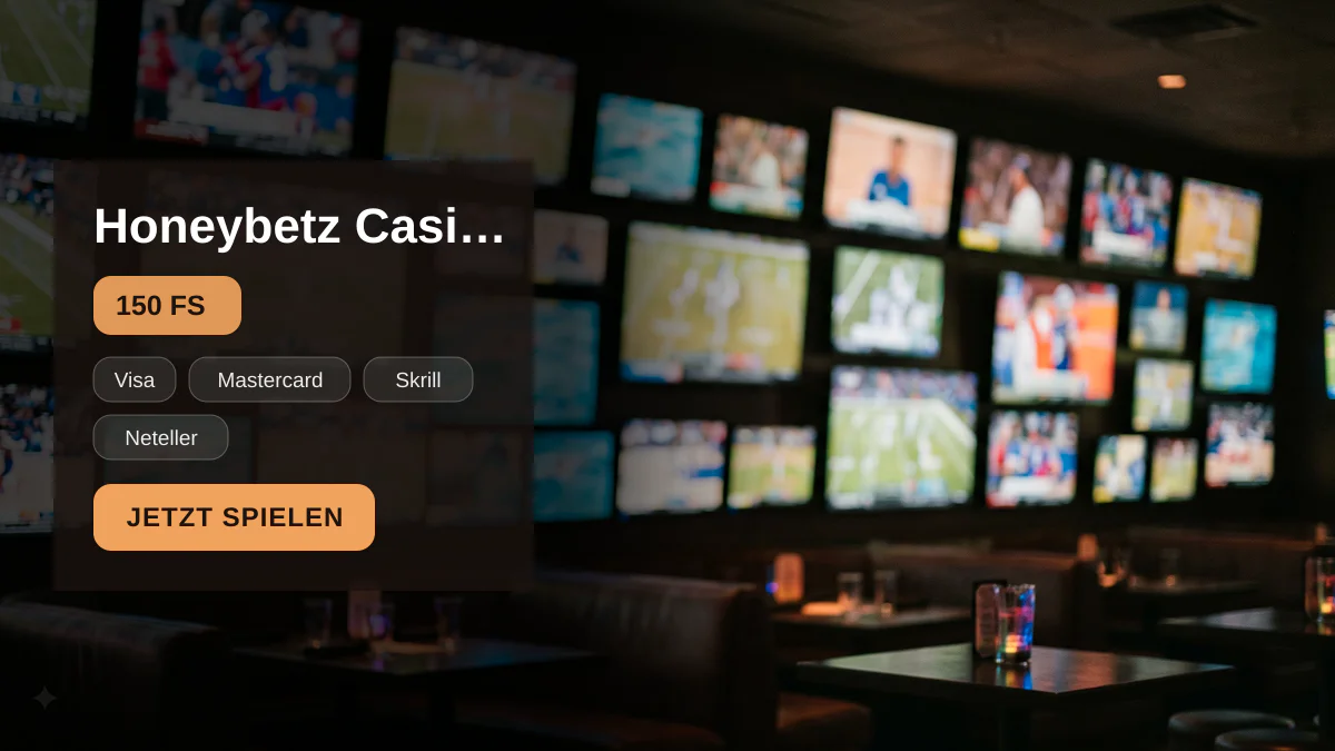 Honeybetz Casino — Willkommensbonus 100% bis 500€ + 150 FS, Zahlungen: Visa, Mastercard, Skrill, Neteller, Sofort