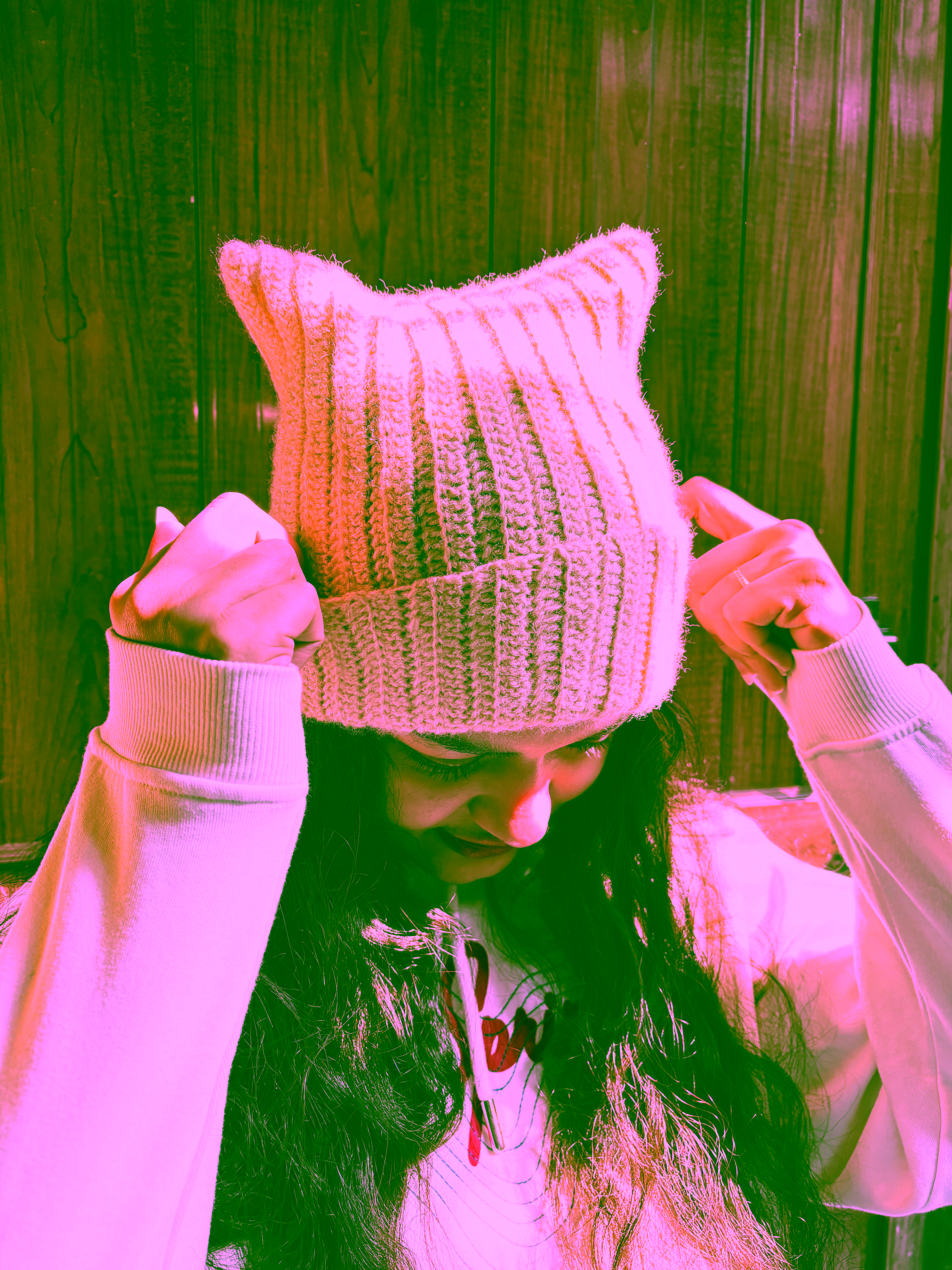 Crochet Cat Ear Beanie  