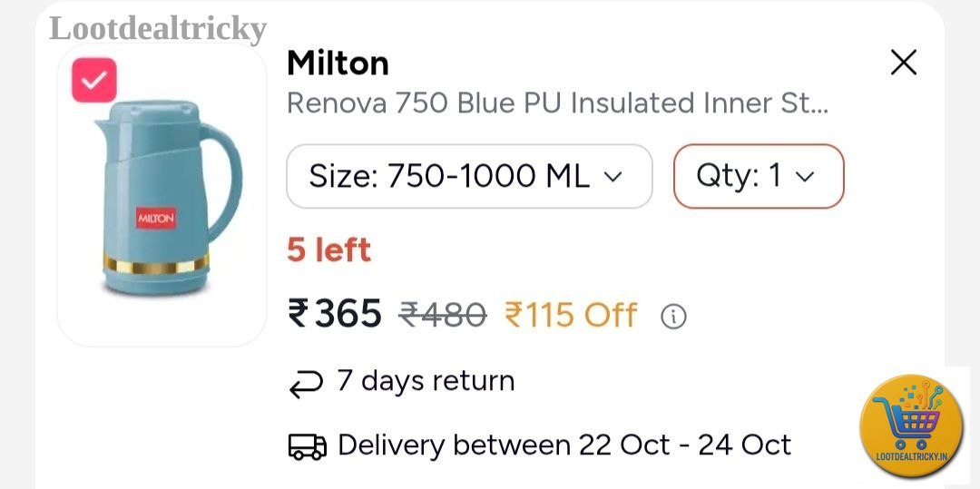 Milton Hot Cold – Just ₹365 | Huge Savings Offer Milton Hot Cold – Just ₹365 | Huge Savings Offer