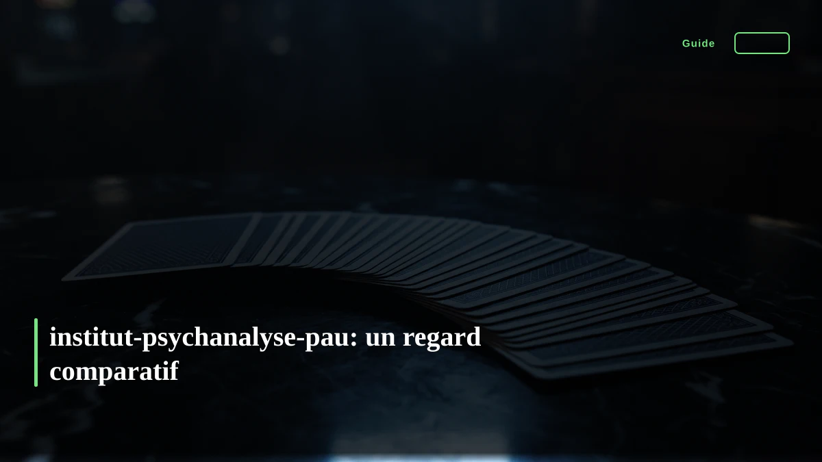 institut-psychanalyse-pau: un regard comparatif
