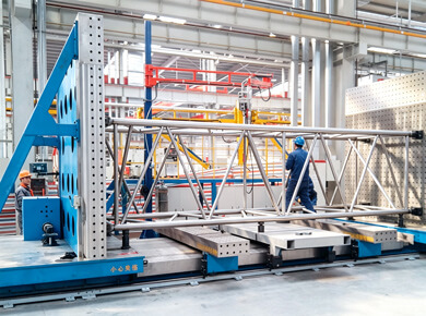 Tower Crane Boom Section Fit‑Up Fixture - SANWZB