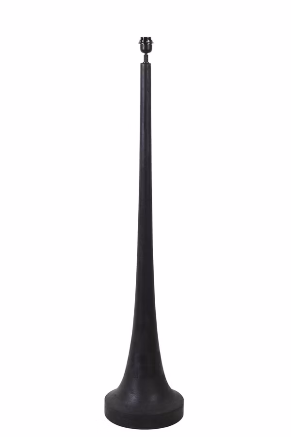 Lampadaire Jovany Ø50 × 155 cm – Bois huilé et noir