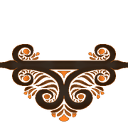 Page Break | Orange Designed Half