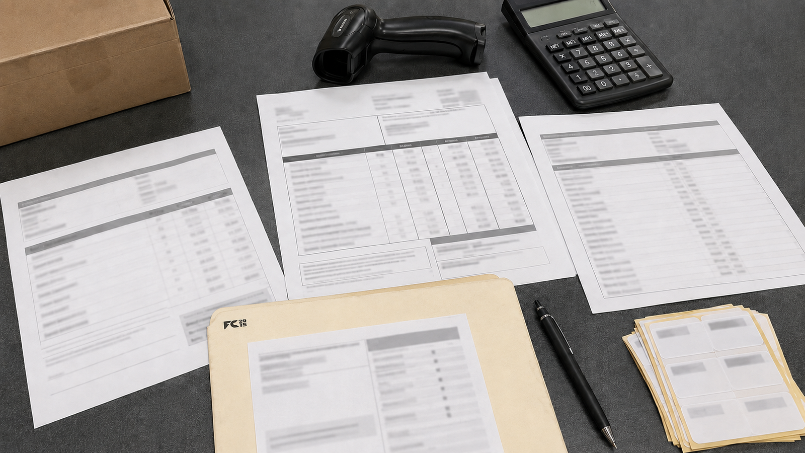 First Choice commercial documentation: line card, invoice and account forms