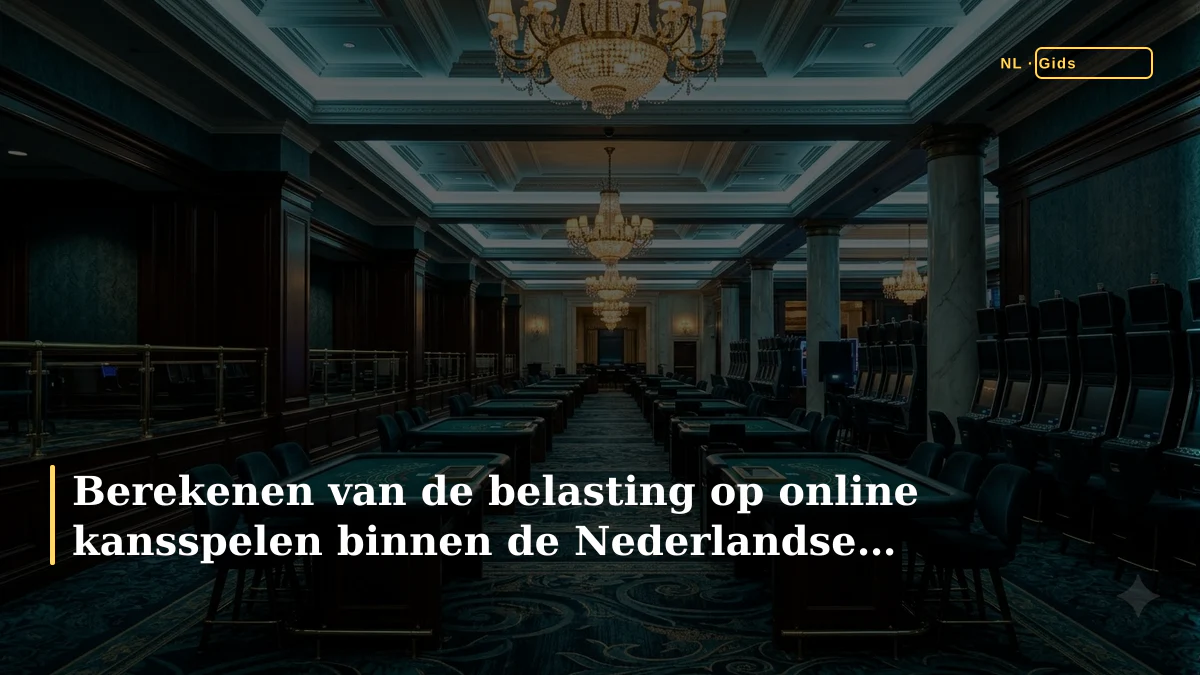 Berekenen van de belasting op online kansspelen binnen de Nederlandse markt