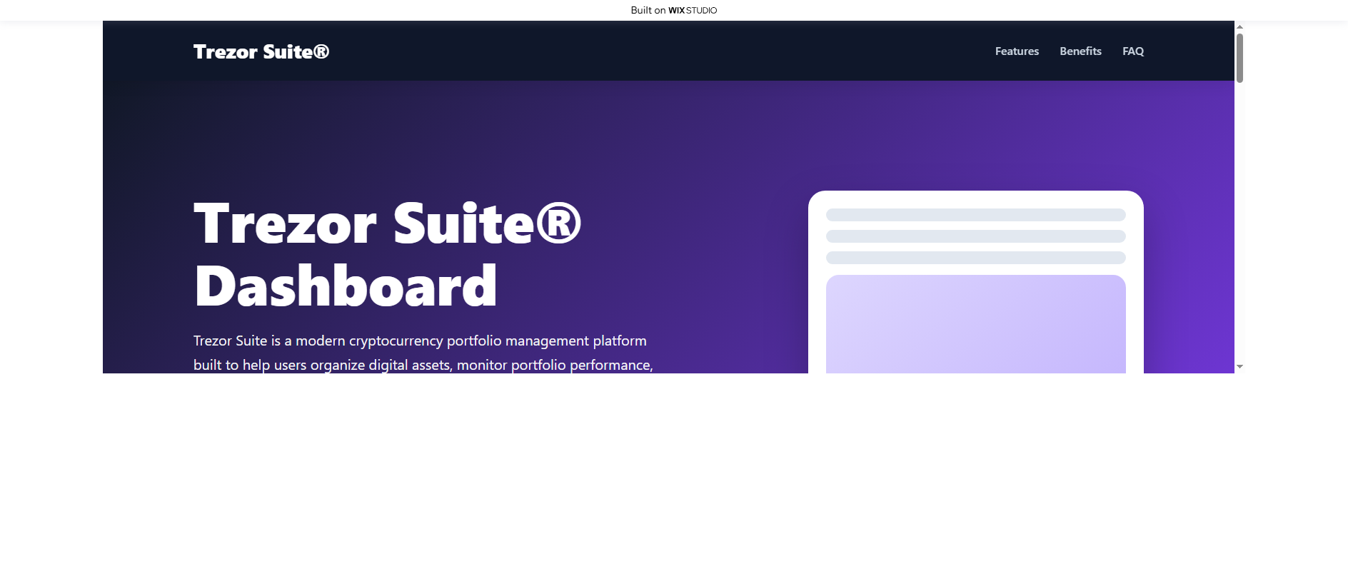 Stored capture of suitapp-ensite.wixstudio.com