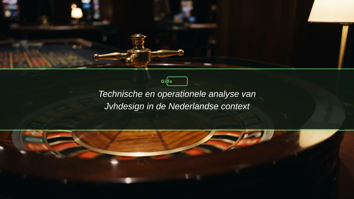 Technische en operationele analyse van Jvhdesign in de Nederlandse context