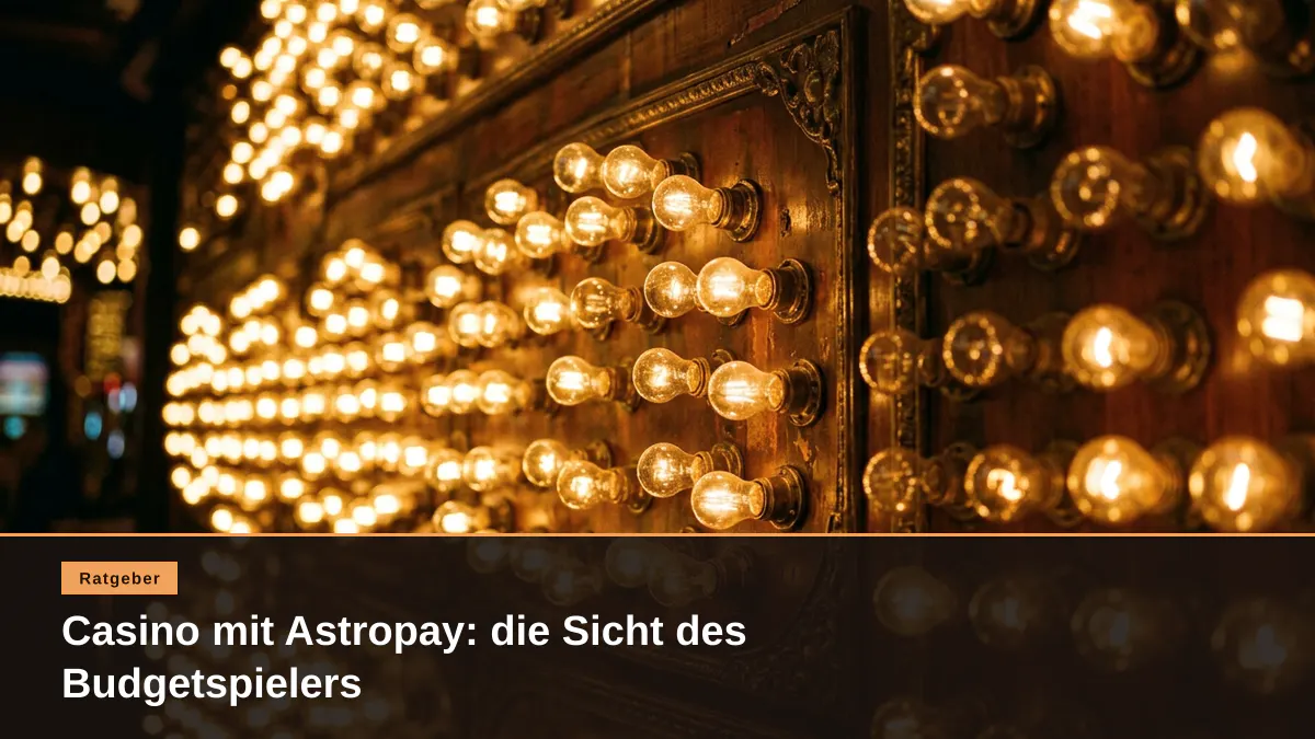 Casino mit Astropay: die Sicht des Budgetspielers
