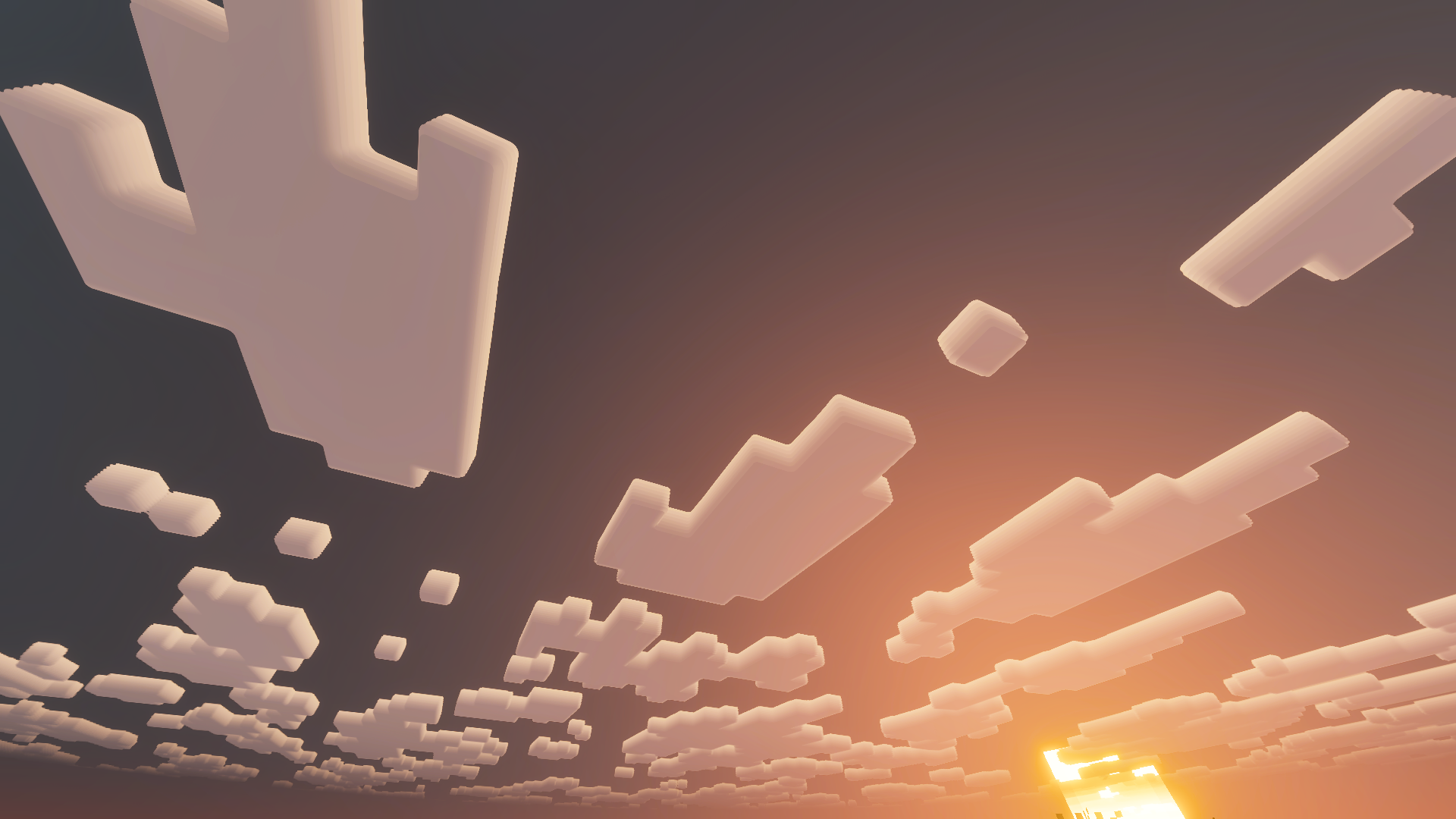 Sunset Glow Clouds