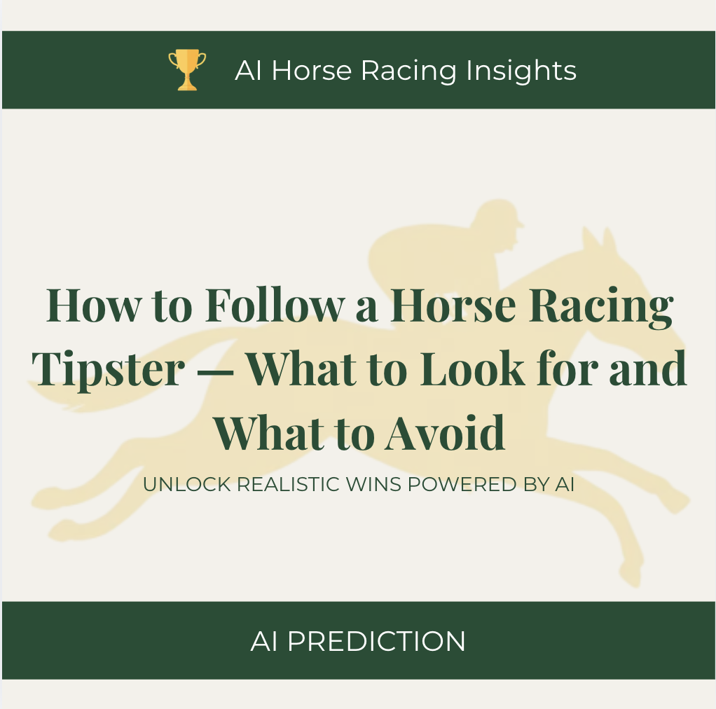 How to Follow a Horse Racing Tipster — What to Look for and What to Avoid