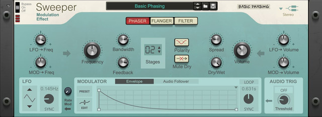 Reason Sweeper Modulation Effect
